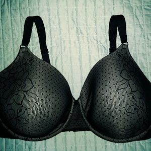 Olga 40 DD Underwire Bra Black and Nude